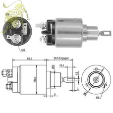 131143/131586 Реле втягующее VW OPEL SEAT SKODA (7131-0586)